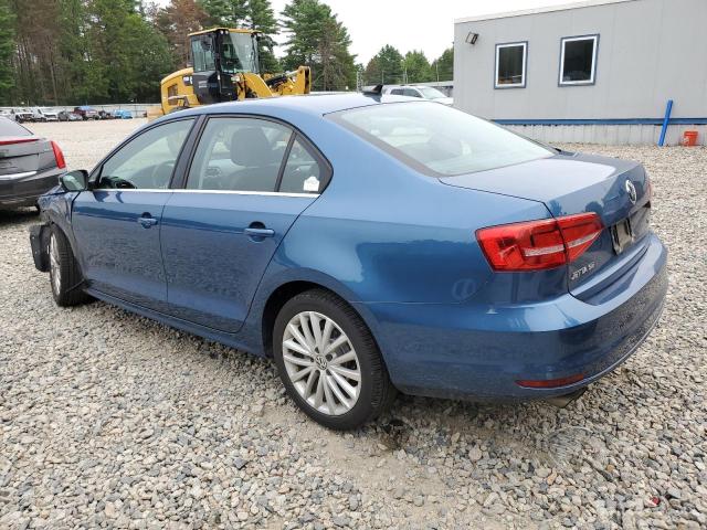3VWD17AJ2FM232536 - 2015 VOLKSWAGEN JETTA SE BLUE photo 2