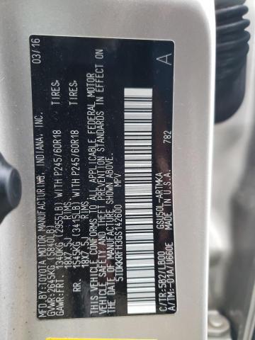 5TDKKRFH3GS142600 - 2016 TOYOTA HIGHLANDER XLE TAN photo 14