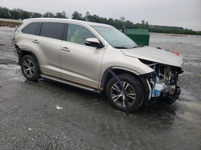5TDKKRFH3GS142600 - 2016 TOYOTA HIGHLANDER XLE TAN photo 4