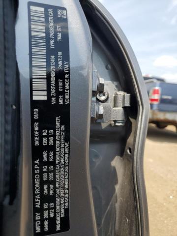 ZARFAMBN9K7612494 - 2019 ALFA ROMEO GIULIA TI Gümüş foto 12