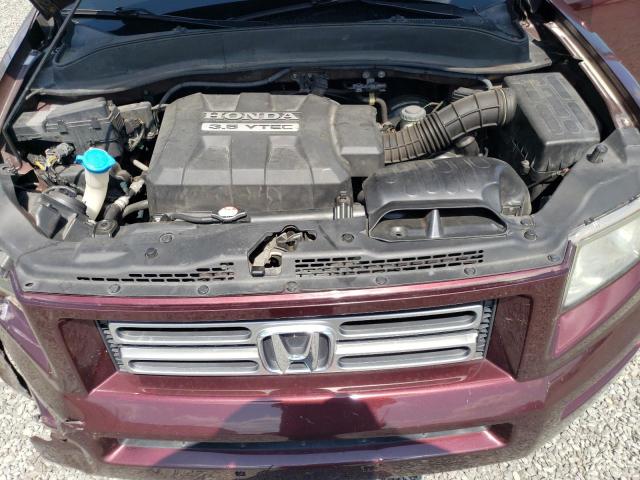 2HJYK16577H532742 - 2007 HONDA RIDGELINE RTL BURGUNDY photo 11