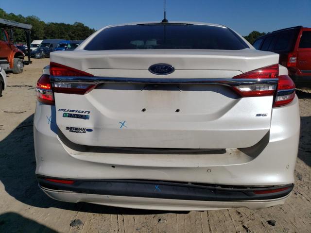 3FA6P0PU4HR391136 - 2017 FORD FUSION SE PHEV WHITE photo 6