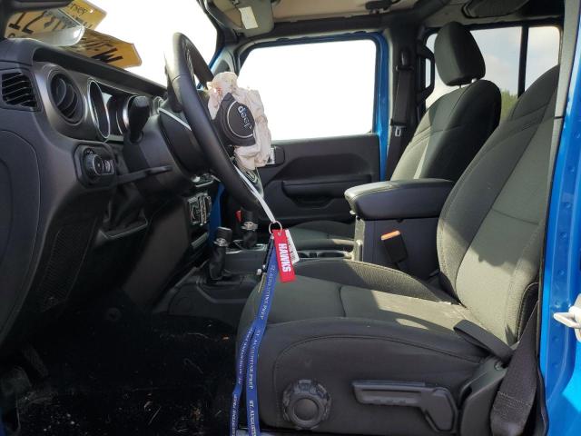 1C4HJXDG7PW677814 - 2023 JEEP WRANGLER SPORT Niebieski zdjęcie 7