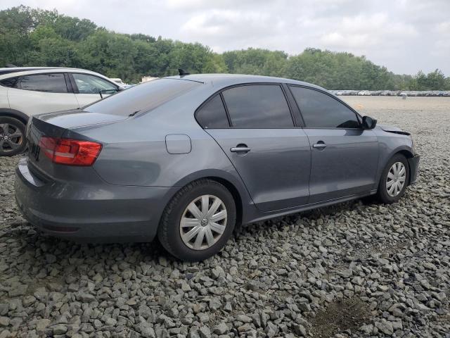 3VW2K7AJ8FM294348 - 2015 VOLKSWAGEN JETTA BASE GRAY photo 3