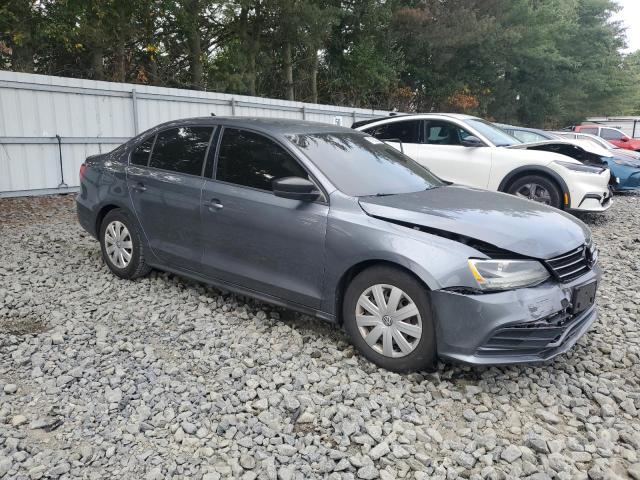 3VW2K7AJ8FM294348 - 2015 VOLKSWAGEN JETTA BASE GRAY photo 4
