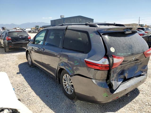 5TDYK3DC2GS740241 - 2016 TOYOTA SIENNA XLE GRAY photo 2