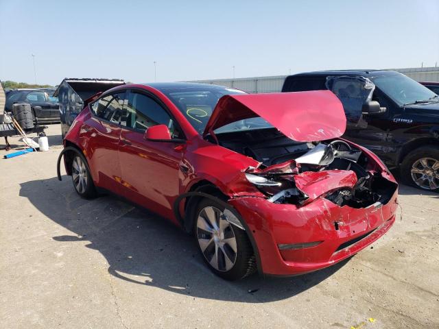 7SAYGDEE5NF484513 - 2022 TESLA MODEL Y RED photo 4