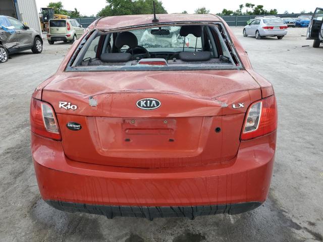 KNADH4A33B6738205 - 2011 KIA RIO BASE RED photo 6