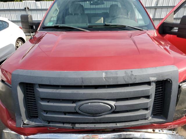 1FTEX1E86AFD15292 - 2010 FORD F150 4WD SUPER CAB RED photo 11