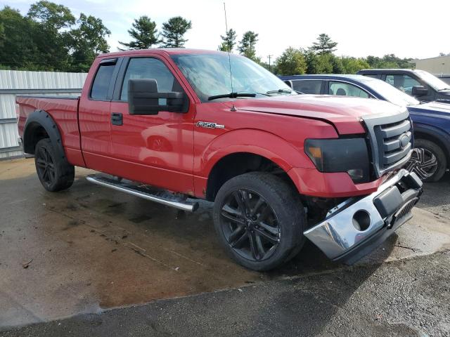 1FTEX1E86AFD15292 - 2010 FORD F150 4WD SUPER CAB RED photo 4