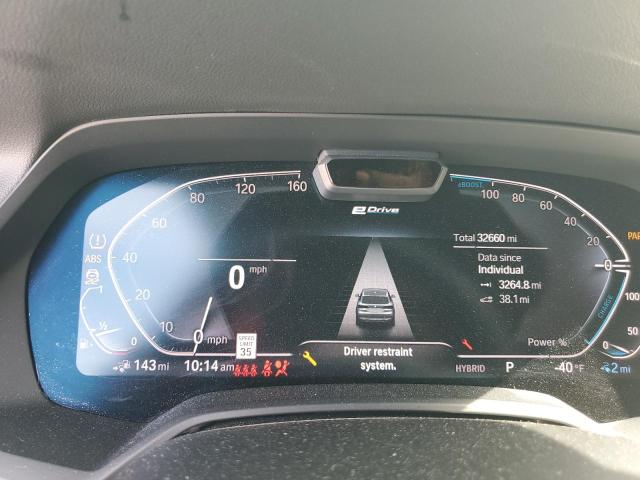 5UXTA6C06M9D44850 - 2021 BMW X5 XDRIVE45E WHITE photo 9