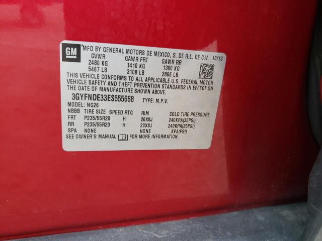 3GYFNDE33ES555668 - 2014 CADILLAC SRX PREMIUM COLLECTION 红色 照片 13