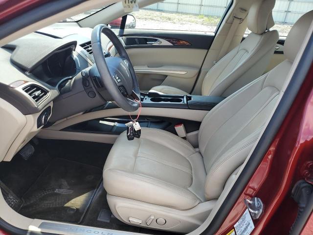 3LN6L2G91GR603109 - 2016 LINCOLN MKZ RED photo 7