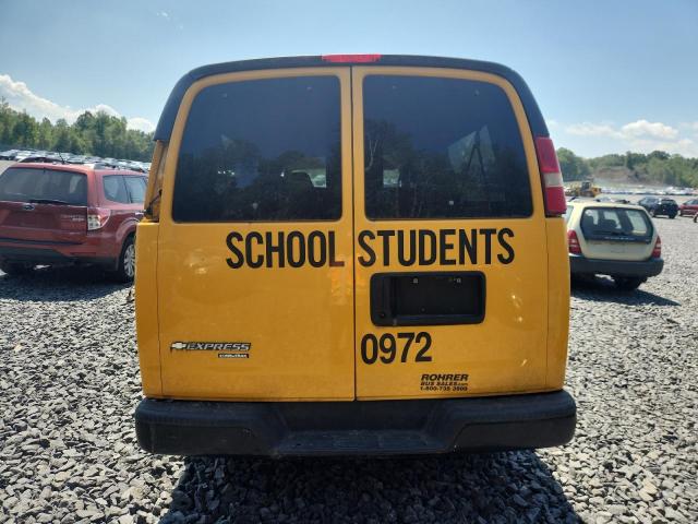 1GNHG39K091112932 - 2009 CHEVROLET EXPRESS G3 YELLOW photo 6