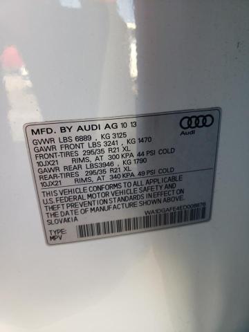 WA1DGAFE4ED008876 - 2014 AUDI Q7 PRESTIGE 白色 照片 12