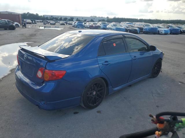 1NXBU40E09Z112332 - 2009 TOYOTA COROLLA BASE BLUE photo 3