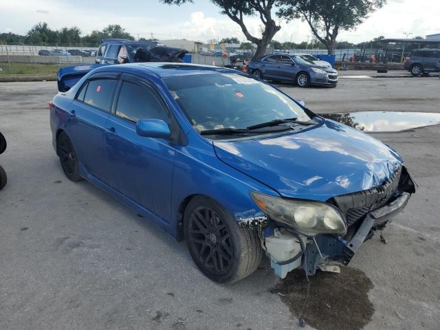 1NXBU40E09Z112332 - 2009 TOYOTA COROLLA BASE BLUE photo 4