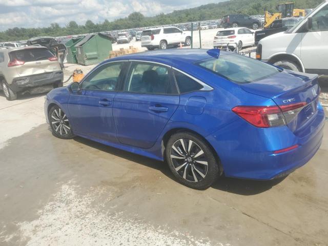 2HGFE1F72NH320611 - 2022 HONDA CIVIC EX BLUE photo 2