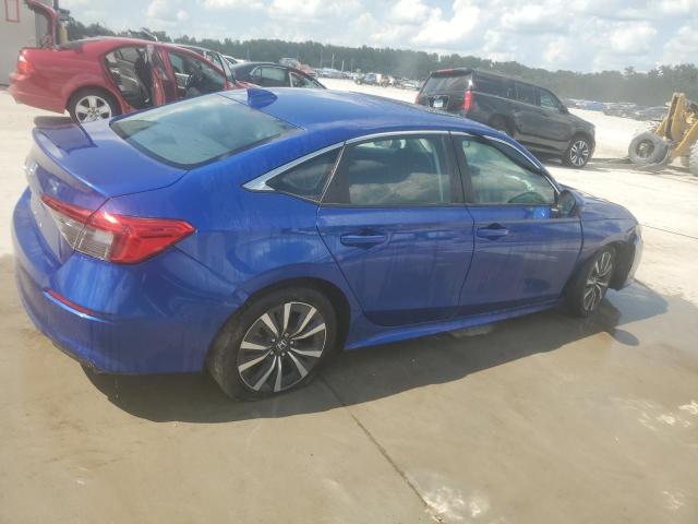 2HGFE1F72NH320611 - 2022 HONDA CIVIC EX BLUE photo 3