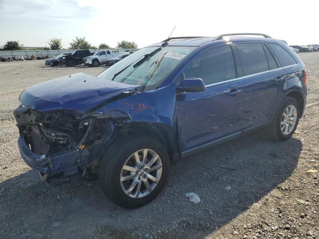 2FMDK3KC2DBE23568 - 2013 FORD EDGE LIMITED BLUE photo 1