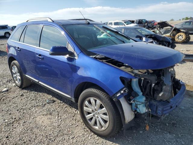 2FMDK3KC2DBE23568 - 2013 FORD EDGE LIMITED BLUE photo 4