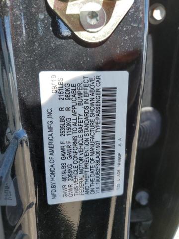 19UUB2F38LA001907 - 2020 ACURA TLX შავი ფოტო 13