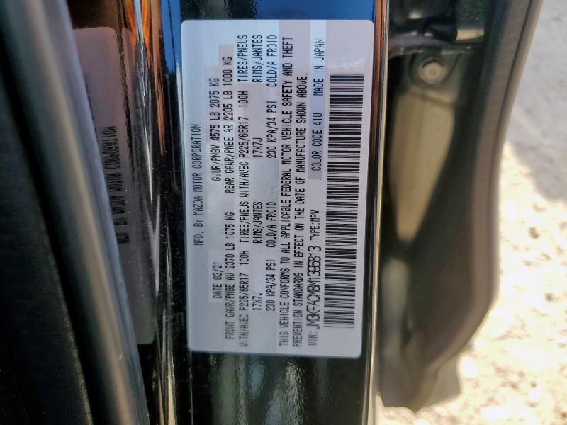 JM3KFACM8M1396813 - 2021 MAZDA CX-5 TOURING შავი ფოტო 13