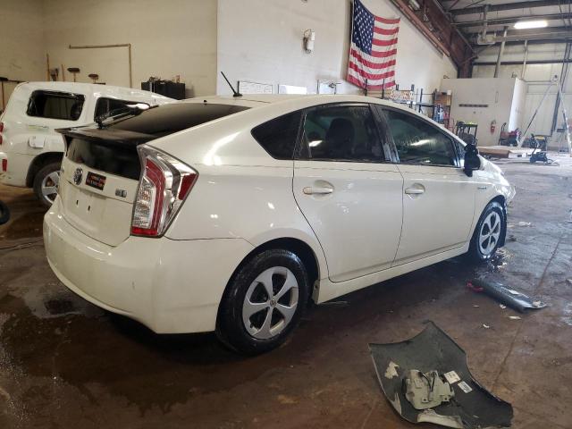 JTDKN3DU8D5568109 - 2013 TOYOTA PRIUS WHITE photo 3
