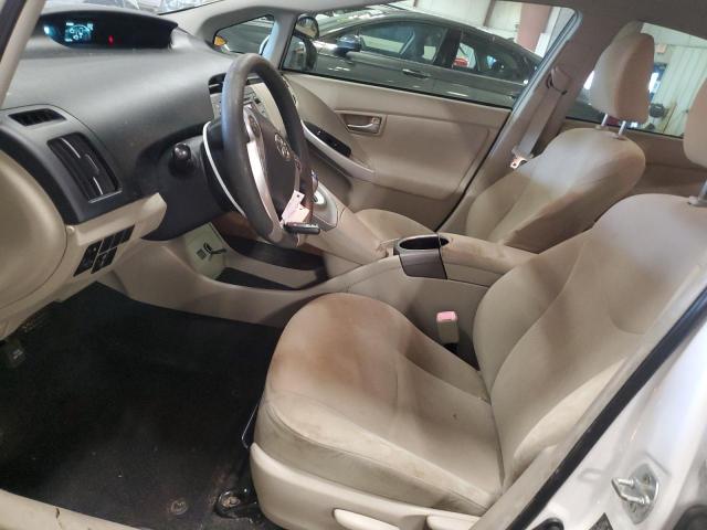 JTDKN3DU8D5568109 - 2013 TOYOTA PRIUS WHITE photo 7