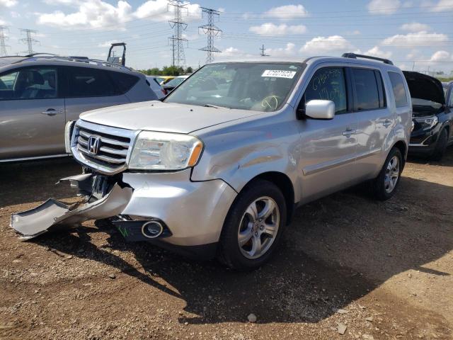 5FNYF4H63DB034880 - 2013 HONDA PILOT EXL SILVER photo 1