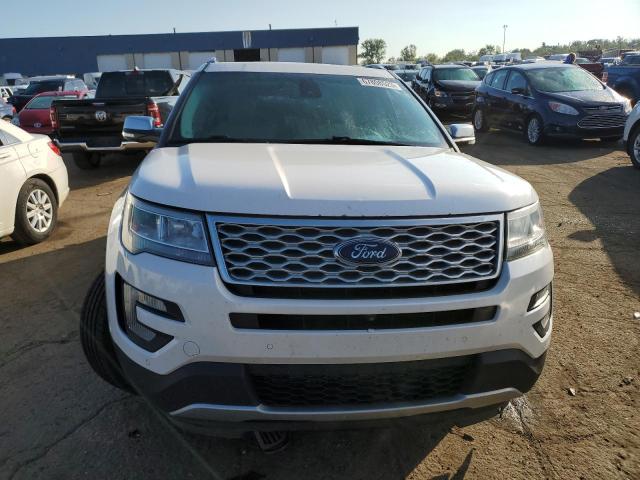 1FM5K8HT5GGA69941 - 2016 FORD EXPLORER PLATINUM WHITE photo 5