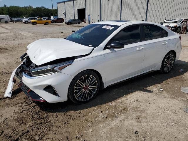 3KPF44AC7NE486772 - 2022 KIA FORTE GT WHITE photo 1