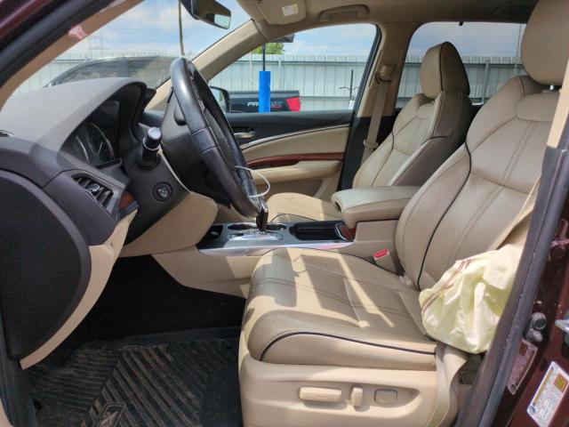 5FRYD4H94HB034682 - 2017 ACURA MDX ADVANCE MAROON photo 7