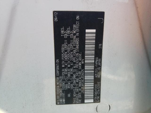 JTLZE4FE4CJ026025 - 2012 TOYOTA SCION XB WHITE photo 14