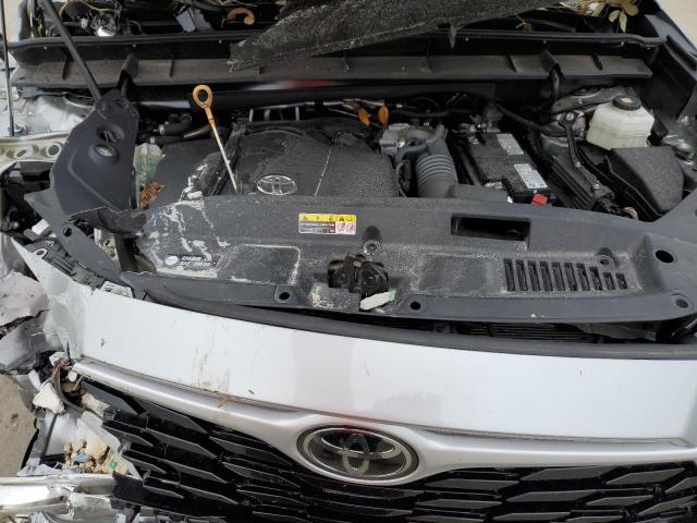 5TDGZRAH8MS059443 - 2021 TOYOTA HIGHLANDER XLE ვერცხლისფერი ფოტო 12