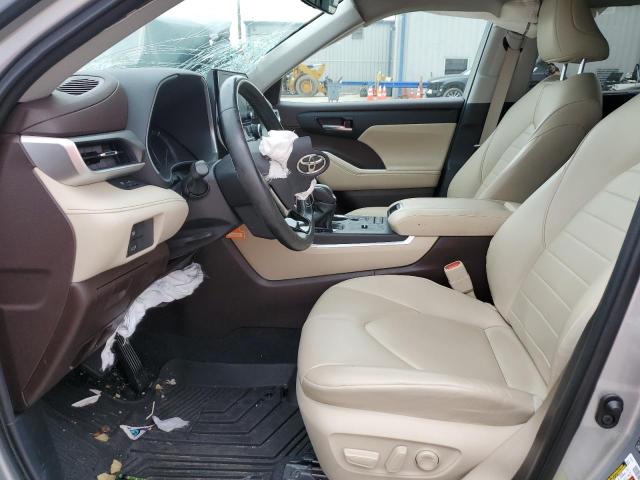 5TDGZRAH8MS059443 - 2021 TOYOTA HIGHLANDER XLE ვერცხლისფერი ფოტო 7