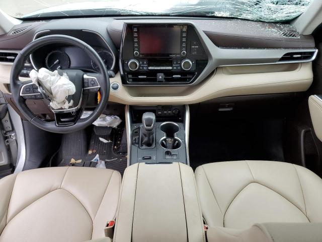 5TDGZRAH8MS059443 - 2021 TOYOTA HIGHLANDER XLE ვერცხლისფერი ფოტო 8