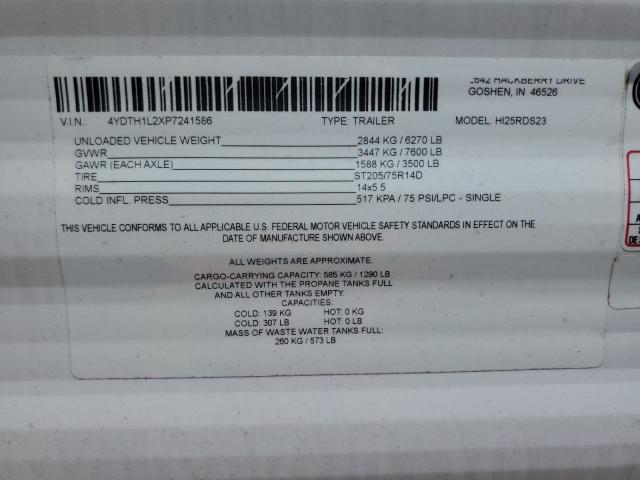 4YDTH1L2XP7241586 - 2023 KEYSTONE HIDEOUT Blanco foto 10