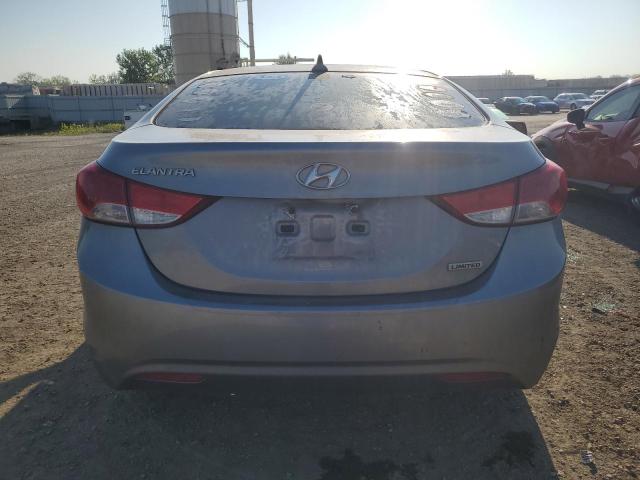 KMHDH4AE7DU673812 - 2013 HYUNDAI ELANTRA GLS SILVER photo 6