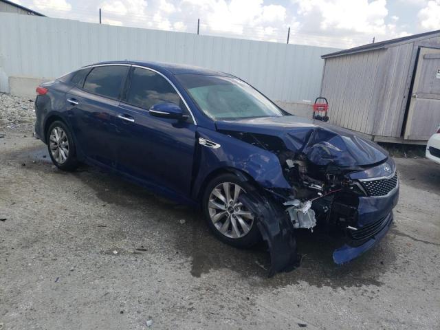 5XXGU4L36GG016714 - 2016 KIA OPTIMA EX BLUE photo 4