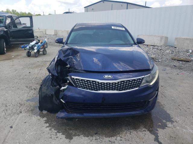 5XXGU4L36GG016714 - 2016 KIA OPTIMA EX BLUE photo 5