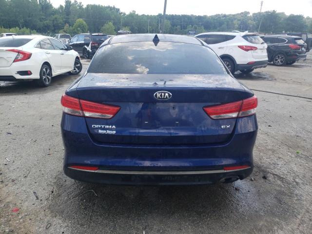 5XXGU4L36GG016714 - 2016 KIA OPTIMA EX BLUE photo 6