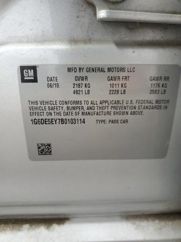 1G6DE5EY7B0103114 - 2011 CADILLAC CTS LUXURY COLLECTION SILVER photo 12