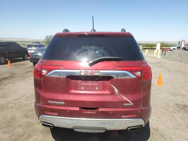 1GKKNXLS2JZ142612 - 2018 GMC ACADIA DENALI Czerwony zdjęcie 6
