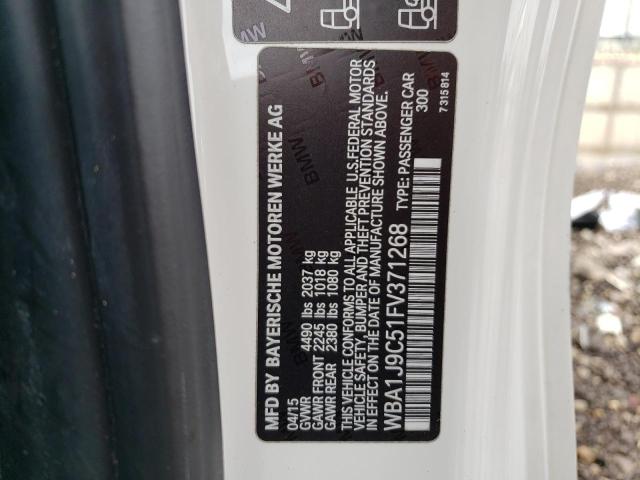 WBA1J9C51FV371268 - 2015 BMW M235XI WHITE photo 12