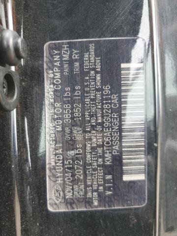 KMHTC6AE9GU281196 - 2016 HYUNDAI VELOSTER TURBO BLACK photo 13