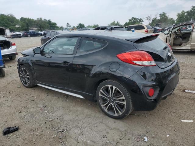KMHTC6AE9GU281196 - 2016 HYUNDAI VELOSTER TURBO BLACK photo 2
