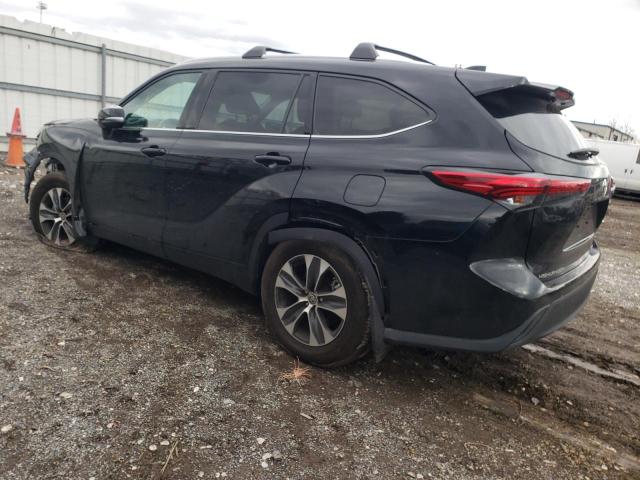 5TDGZRBH8MS119865 - 2021 TOYOTA HIGHLANDER XLE BLACK photo 2