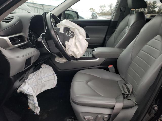 5TDGZRBH8MS119865 - 2021 TOYOTA HIGHLANDER XLE BLACK photo 7