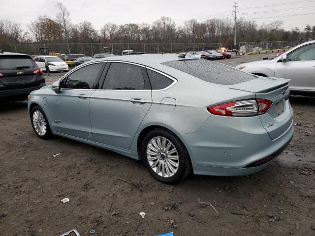 3FA6P0SU3ER149702 - 2014 FORD FUSION TITANIUM PHEV BLUE photo 2